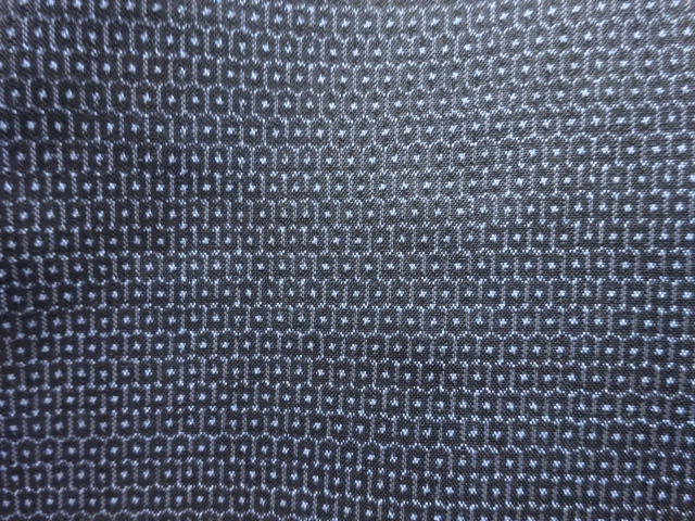 JAPANESE KIMONO / ANTIQUE DORO OSHIMA TSUMUGI100 TORTOISESHELL PATTERN